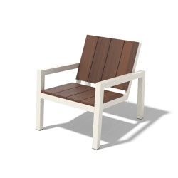 Armchair with armrests Laurede | open base | Egoé