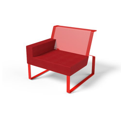 Armchair with left armrest and side zip pocket Moja | Armchairs | Egoé