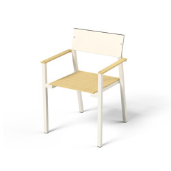 Chair with armrests Cora | stackable | Egoé