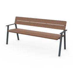 Cora Bench with Armrests | Panche | Egoé