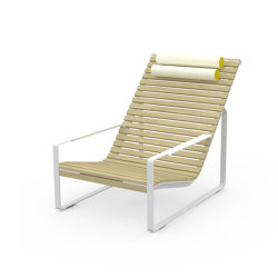 Relaxing deckchair with armrests Preva | Sun loungers | Egoé
