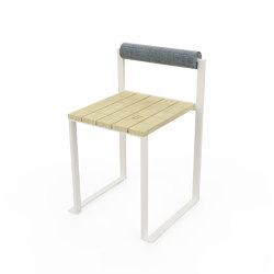 Stool with backrest Bistrot