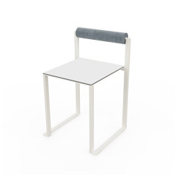 Stool with the backrest Bistrot