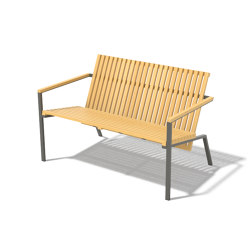 Two-seat bench Axis | Benches | Egoé