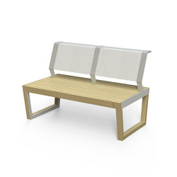 Two-seat bench Barka | open base | Egoé