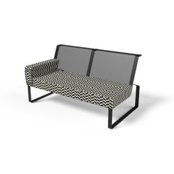 Two-seat sofa with left armrest and front pocket Moja | Sofás | Egoé