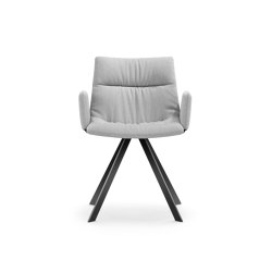 MAREL four-legged chair flat tube with side panels | Sedie | Girsberger