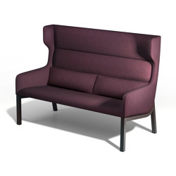 aris lounge - 2-seater sofa high, open armrests | Sofás | Rossin srl