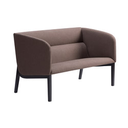 aris lounge - 2-seater sofa low, closed armrests | Sofas | Rossin srl