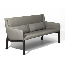 aris lounge - 2-seater sofa low, open armrests | Divani | Rossin srl