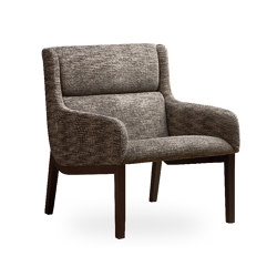 aris lounge - Armchair low, open armrests | Armchairs | Rossin srl