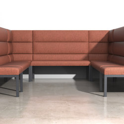 aris wall - Bench low, backrest high, no armrest | Restaurant seating systems | Rossin srl