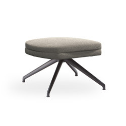 cleo metal soft - Pouf, base a croce | Stools | Rossin srl
