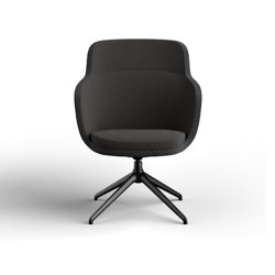 cleo mini high - plain padding, with swivel base | Chairs | Rossin srl