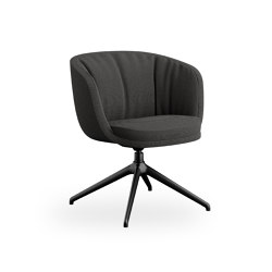 cleo mini low - with wrinkels, with swivel base | Chairs | Rossin srl