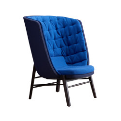 cleo wood - Lounge chair high | Wing chairs | Rossin srl
