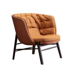 cleo wood - Lounge chair low | Poltrone | Rossin srl