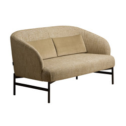 kamal - 2-seater sofa, with 2 back cushions | Canapés | Rossin srl