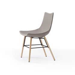 luc - Chair, wooden feet | Sedie | Rossin srl