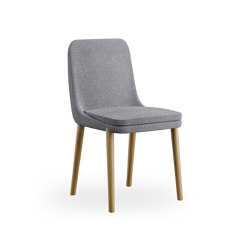 sofie - Chair, 4 wooden legs, high back | Chaises | Rossin srl