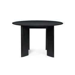 Bevel Round Table Ø 117 - Black Beech | Tables de repas | ferm LIVING