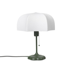 Poem Table Lamp - White/Grass green | Table lights | ferm LIVING