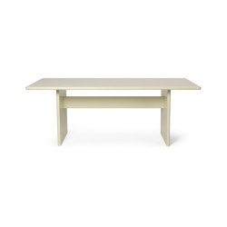Rink Dining Table - Small - Eggshell