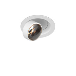 c.flap Recessed ww Lens 100 ° Soft Beam | Satin White | Recessed ceiling lights | CHRISTOPH