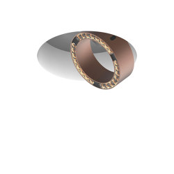c.Pace Recessed Brow Lens 100 ° Soft Beam | Brushed Bronze | Lampade soffitto incasso | CHRISTOPH