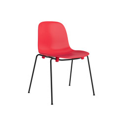 Form Chair Stacking Steel Bright Red | Sillas | Normann Copenhagen