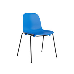 Form Chair Stacking Steel Bright Blue | Sillas | Normann Copenhagen