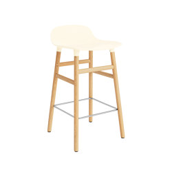 Form Barstool 65 cm Oak Cream | Bar stools | Normann Copenhagen