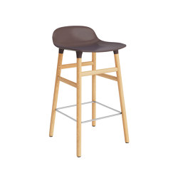 Form Barstool 65 cm Oak Brown | Bar stools | Normann Copenhagen