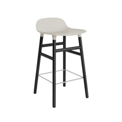 Form Barstol 65 cm Black Oak Light Grey | Bar stools | Normann Copenhagen
