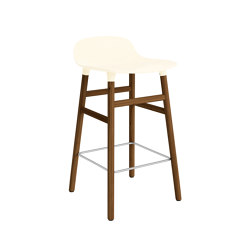 Form Barstol 65 cm Walnut Cream | Bar stools | Normann Copenhagen