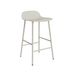 Form Barstool 65 cm Steel Light Grey | Bar stools | Normann Copenhagen