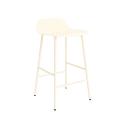 Form Barstool 65 cm Steel Cream | Bar stools | Normann Copenhagen