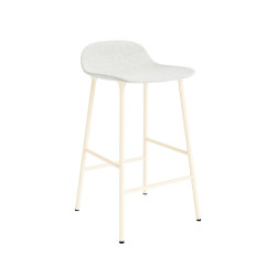 Form Barstool 65 cm Full Upholstery Hallingdal 110 Cream | Bar stools | Normann Copenhagen
