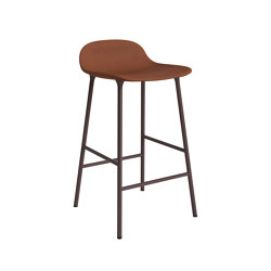 Form Barstool 65 cm Full Upholstery Ultra 41574 Brown | Barhocker | Normann Copenhagen