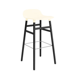 Form Barstool 75 Black Oak Cream | Bar stools | Normann Copenhagen