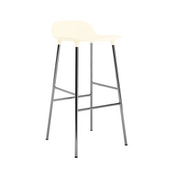 Form Barstool 75 Chrome Cream | Bar stools | Normann Copenhagen