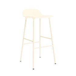 Form Barstool 75 Steel Cream | Bar stools | Normann Copenhagen