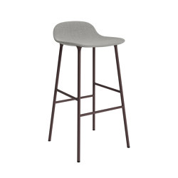 Form Barstool 75 Full Upholstery Remix 133 Brown | Bar stools | Normann Copenhagen