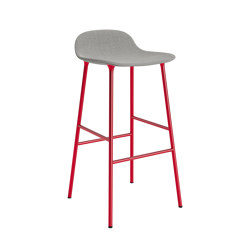 Form Barstool 75 Full Upholstery Remix 133 Bight Red | Bar stools | Normann Copenhagen