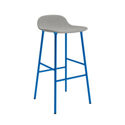 Form Barstool 75 Full Upholstery Remix 133 Bight Blue | Sgabelli bancone | Normann Copenhagen