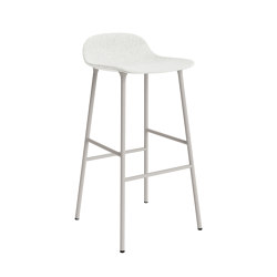 Form Barstool 75 Full Upholstery Hallingdal 110 Warm Grey | Bar stools | Normann Copenhagen