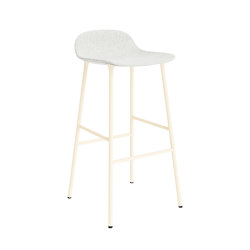 Form Barstool 75 Full Upholstery Hallingdal 110 Cream | Bar stools | Normann Copenhagen