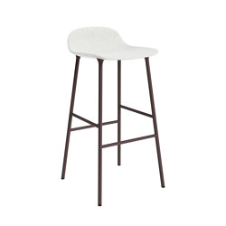 Form Barstool 75 Full Upholstery Hallingdal 110 Brown | Bar stools | Normann Copenhagen