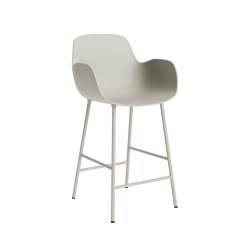 Form Bar Armchair 65 cm Steel Light Grey | Bar stools | Normann Copenhagen