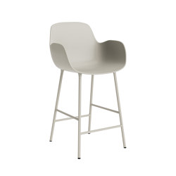 Form Bar Armchair 75 cm Steel Light Grey | Bar stools | Normann Copenhagen